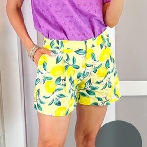 NWT Draper James Pleated Short in Lemon Blossom